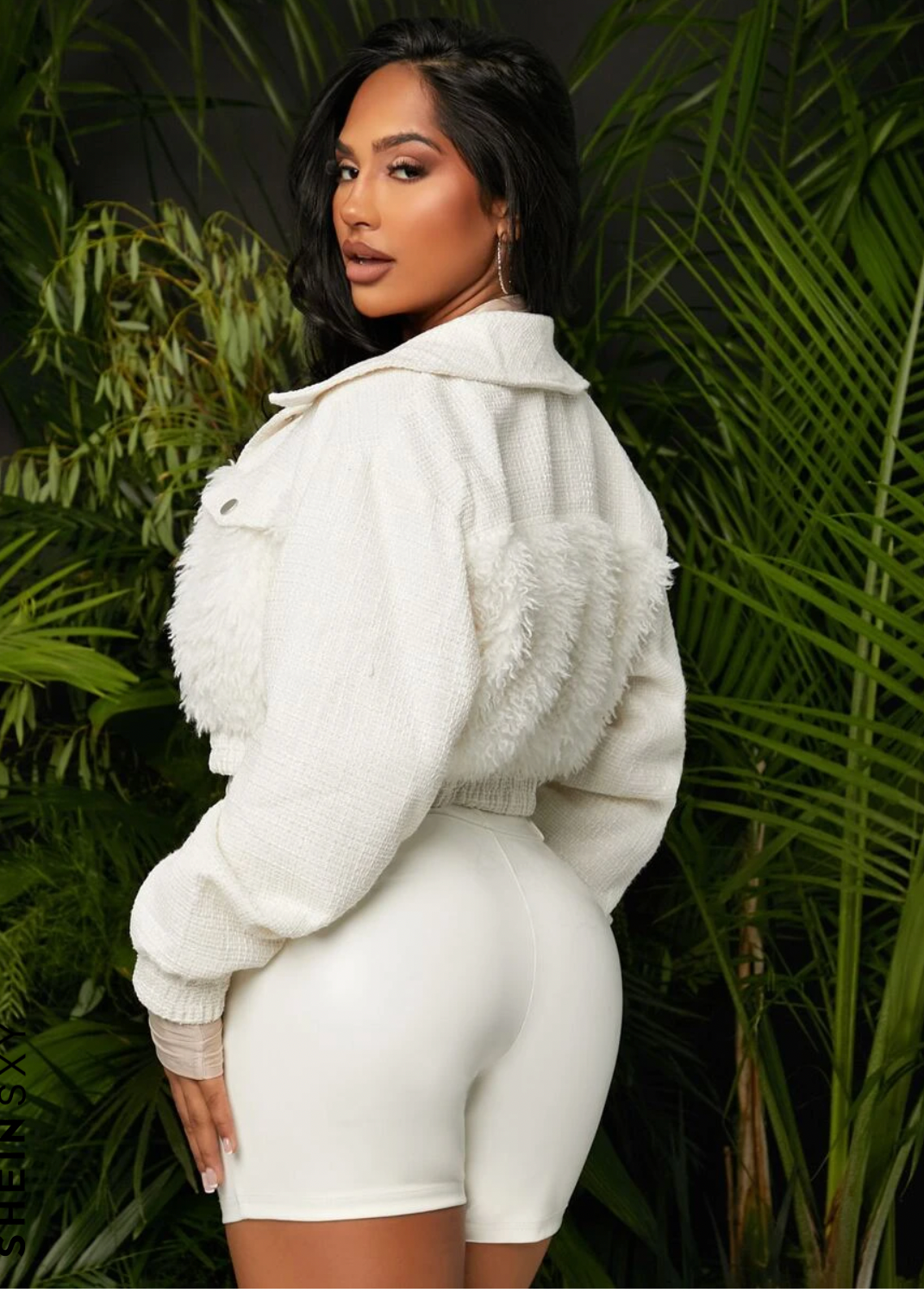 White Cropped Jacket