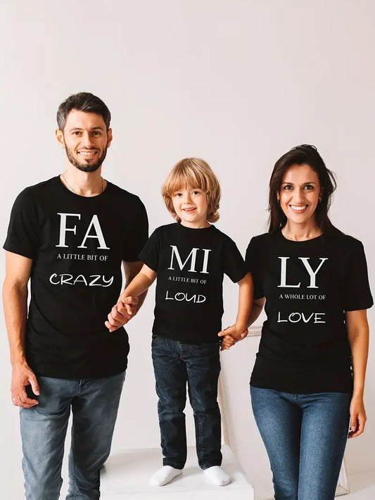 Matching FA-MI-LY Shirts